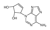 (1R,2S,5S)-5-(6-aminopurin-3-yl)cyclopent-3-ene-1,2-diol Structure