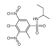 N-butan-2-yl-4-chloro-2-methyl-3,5-dinitrobenzenesulfonamide Structure