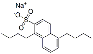 1,5-Dibutyl-2-naphthalenesulfonic acid sodium salt结构式