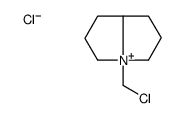 4-(chloromethyl)-2,3,5,6,7,8-hexahydro-1H-pyrrolizin-4-ium,chloride结构式