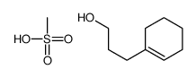 3-(cyclohexen-1-yl)propan-1-ol,methanesulfonic acid结构式