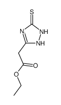 ethyl 2-(5-Mercapto-1H-1,2,4-triazol-3-yl)acetate Structure