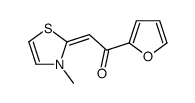 1-(furan-2-yl)-2-(3-methyl-1,3-thiazol-2-ylidene)ethanone Structure