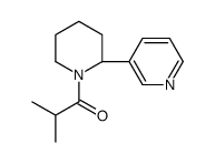 2-methyl-1-[(2S)-2-pyridin-3-ylpiperidin-1-yl]propan-1-one结构式