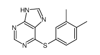 6-(3,4-dimethylphenyl)sulfanyl-7H-purine Structure