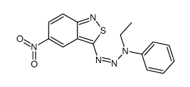 N-ethyl-N-[(5-nitro-2,1-benzothiazol-3-yl)diazenyl]aniline结构式