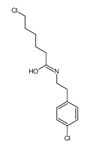 6-Chloro-N-[2-(4-chlorophenyl)ethyl]hexanamide结构式