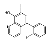 5-(2-fluorophenyl)-7-iodoquinolin-8-ol Structure