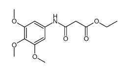 ethyl 3-oxo-3-(3,4,5-trimethoxyphenylamino)propanoate结构式
