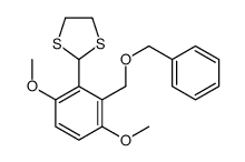 2-[3,6-dimethoxy-2-(phenylmethoxymethyl)phenyl]-1,3-dithiolane Structure
