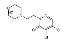 4,5-dichloro-2-(2-morpholin-4-ylethyl)pyridazin-3-one,hydrochloride结构式