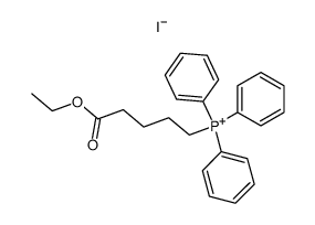 4-ethoxycarbonylbutyltriphenylphoshonium iodide Structure