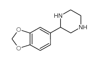 2-(1,3-苯并二氧-5-基)哌嗪结构式