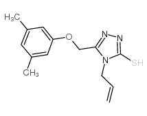 3-[(3,5-dimethylphenoxy)methyl]-4-prop-2-enyl-1H-1,2,4-triazole-5-thione Structure