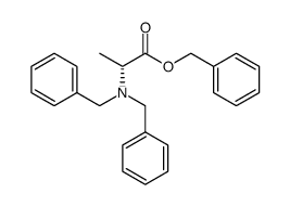 (R)-benzyl 2-(dibenzylamino)-propanoate结构式