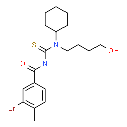 3-bromo-N-{[cyclohexyl(4-hydroxybutyl)amino]carbonothioyl}-4-methylbenzamide picture