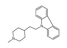 9-[2-(1-Methyl-4-piperidyl)ethyl]-9H-carbazole结构式