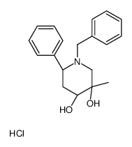 (3S,4S,6S)-1-benzyl-3-methyl-6-phenylpiperidine-3,4-diol,hydrochloride Structure