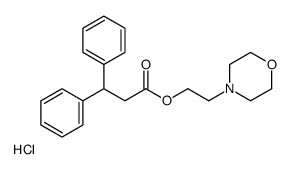 2-morpholin-4-ylethyl 3,3-diphenylpropanoate,hydrochloride Structure