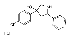 3-(4-chlorophenyl)-5-phenylpyrrolidin-3-ol,hydrochloride结构式