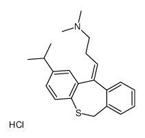 dimethyl-[(3E)-3-(2-propan-2-yl-6H-benzo[c][1]benzothiepin-11-ylidene)propyl]azanium,chloride Structure