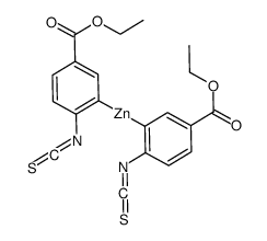 bis(5-(ethoxycarbonyl)-2-isothiocyanatophenyl)zinc Structure