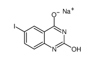 6-iodo-quinazoline-2,4-diol sodium salt Structure