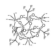 [(Me3PtOTf)4]结构式