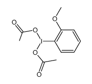 bis(acetyloxy)-(2-methoxyphenyl)-λ(3)-iodane结构式