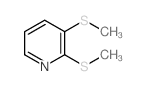 Pyridine,2,3-bis(methylthio)- Structure