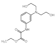 Acetic acid,2-[[3-[bis(2-hydroxyethyl)amino]phenyl]amino]-2-oxo-, ethyl ester结构式