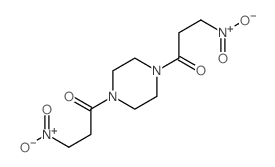 Piperazine,1,4-bis(3-nitro-1-oxopropyl)- (9CI) Structure