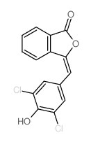 1(3H)-Isobenzofuranone,3-[(3,5-dichloro-4-hydroxyphenyl)methylene]- Structure