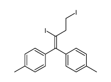 1-[2,4-diiodo-1-(4-methylphenyl)but-1-enyl]-4-methylbenzene结构式