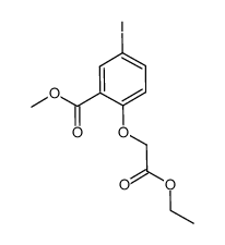 methyl 2-(2-ethoxy-2-oxoethoxy)-5-iodobenzoate Structure