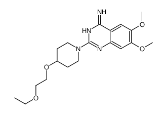 2-[4-(2-ethoxyethoxy)piperidin-1-yl]-6,7-dimethoxyquinazolin-4-amine结构式