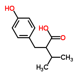 2-(4-Hydroxybenzyl)-3-methylbutanoic acid Structure