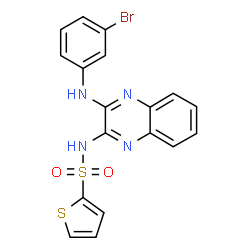 N-{3-[(3-bromophenyl)amino]quinoxalin-2-yl}thiophene-2-sulfonamide picture