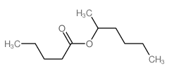 Pentanoic acid, 1-methylpentyl ester structure