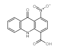 1-Nitro-9-oxo-4-acridinecarboxylic acid structure