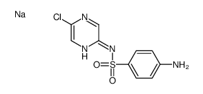 sodium N-(5-chloropyrazinyl)sulphanilamidate Structure