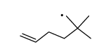 2,2-Dimethyl-hex-5-enyl-Radikal Structure