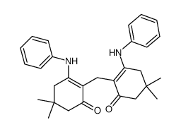 2,2'-Methylen-bis(3-anilino-5,5-dimethyl-2-cyclohexen-1-on) Structure