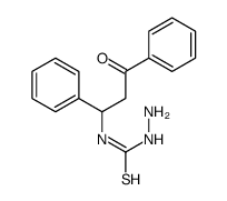 1-amino-3-(3-oxo-1,3-diphenylpropyl)thiourea Structure