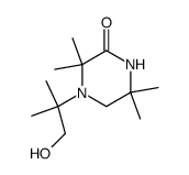 4-(1-hydroxy-2-methylpropan-2-yl)-3,3,6,6-tetramethylpiperazin-2-one Structure