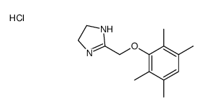 2-[(2,3,5,6-tetramethylphenoxy)methyl]-4,5-dihydro-1H-imidazole,hydrochloride Structure
