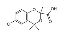 6-chloro-2,4,4-trimethyl-[4H]-1,3-benzodioxin-2-carboxylic acid Structure