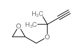 2-(2-methylbut-3-yn-2-yloxymethyl)oxirane结构式