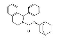 (1S)-(3S)-1-Azabicyclo[2.2.2]oct-3-yl 3,4-Dihydro-1-phenyl-2(1H)-isoquinoline carboxylate Structure