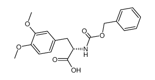 N-benzyloxycarbonyl-3,4-dimethoxy-L-phenylalanine结构式